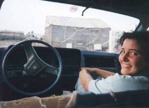 Manue dans la "Cheikna-mobile"